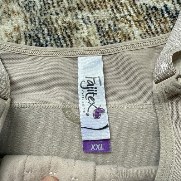 Fajitex Shapewear Faja Short Media Pierna Espalda Alta Broche Centro XXL Nude - Picture 11 of 16